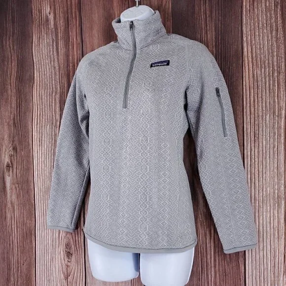 Patagonia Better Sweater Womens size XXS gray 1/4 zip fleece